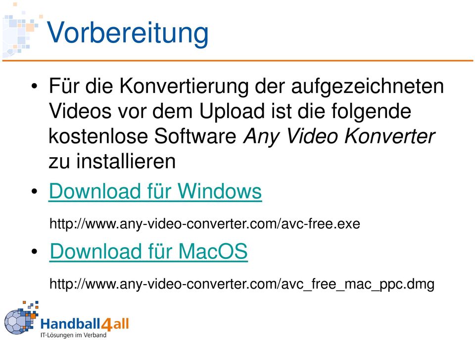 installieren Download für Windows http://www.any-video-converter.