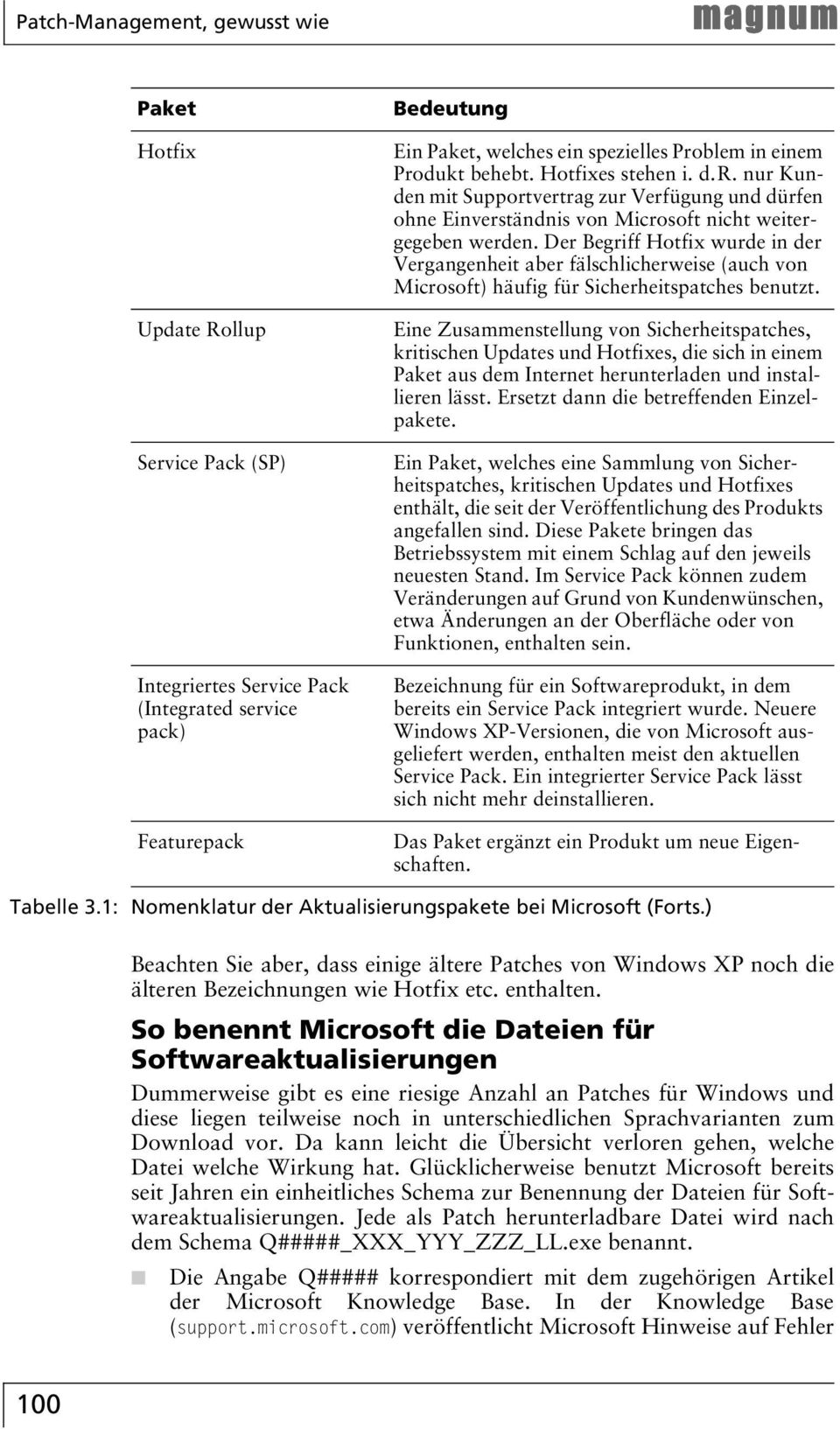 Der Begriff Hotfix wurde in der Vergangenheit aber fälschlicherweise (auch von Microsoft) häufig für Sicherheitspatches benutzt.