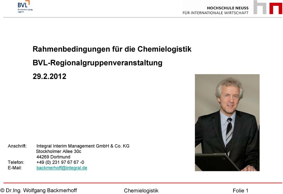 .2.2012 Anschrift: Integral Interim Management GmbH & Co.