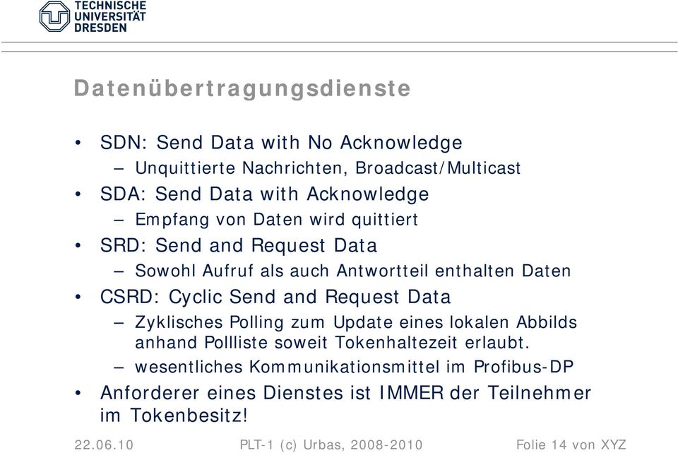 Request Data Zyklisches Polling zum Update eines lokalen Abbilds anhand Pollliste soweit Tokenhaltezeit erlaubt.