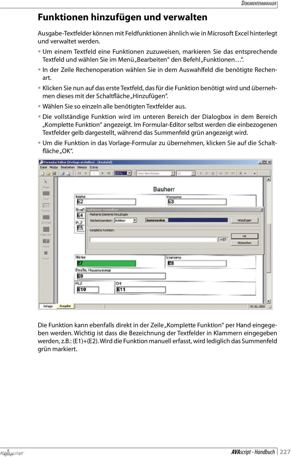 In der Zeile Rechenoperation wählen Sie in dem Auswahlfeld die benötigte Rechenart.