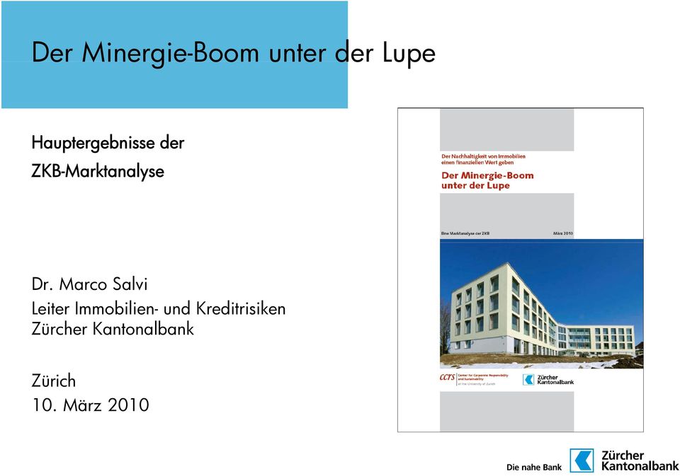 Dr. Marco Salvi Leiter Immobilien- und