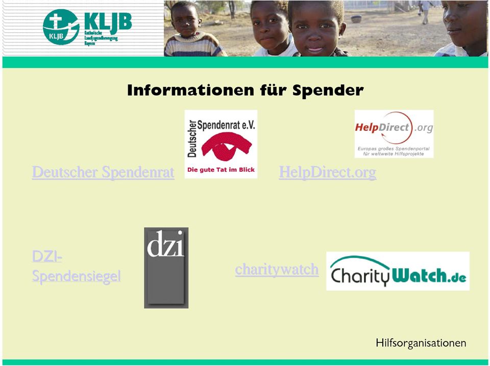 Spendenrat HelpDirect.