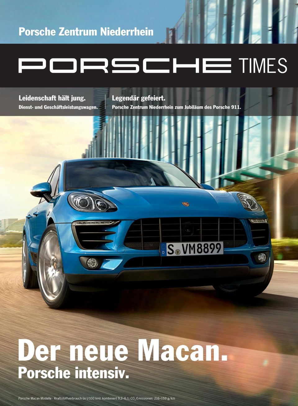 Porsche Zentrum Niederrhein zum Jubiläum des Porsche 911. Der neue Macan.