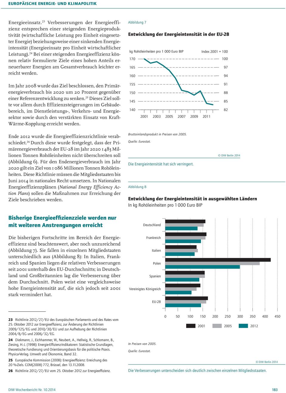 (Energieeinsatz pro Einheit wirtschaftlicher Leistung).