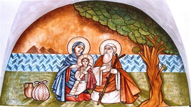 Frau Bartolomeo (1472-1517) Weihnachtsgruß Die heilige Familie unterwegs zu uns Gott nimmt die ganze Geschichte seines Volkes in sein eigenes Leben hinein.
