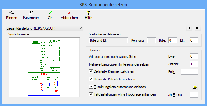 Übungshandbuch CAD SPS-Assistent TreesoftOffice.org Hiernach setzen Sie das CPU-Modul aus der 315 2-DP Baureihe. Abbildung 2.2.3: Auswahl des Katalogzweiges Abbildung 2.2.4: Auswahl eines CPU-Modules Mit dem Setzen der Baugruppe werden die Teildarstellungen angezeigt.