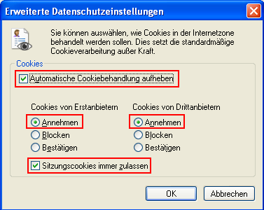 Sondereinstellungen Windows XP SP 2 Einstellung 1 Download Der Internet Explorer für Windows XP im Service Pack 2 ist überwiegend so eingestellt, dass die Eingabeaufforderung für den Download