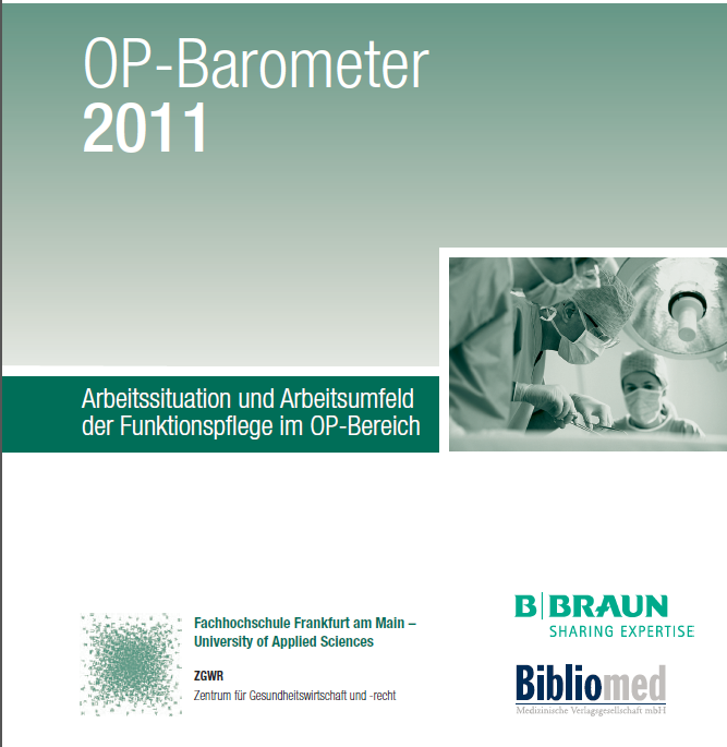 OP-Barometer 2011 OP-Barometer 2008 OP-Barometer 2009 OP-Barometer 2013 Idee: - Wertigkeit der Berufsgruppe OP-/AN-Pflege für das Krankenhaus aufzeigen - gefühlte