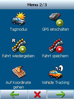 101 14 Navigator 7 Vehicle Tracking Navigator ermöglicht Fahrzeuge, die mit dem System VTU008 ausgestattet sind, über GPRS zu tracken. Beschränkungen: 1. Max. 10 Fahrzeuge 2.