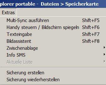 PC -> Handy Weitere interessante Einstellungen Unter Anpassen kann man Jobs erstellen wie im