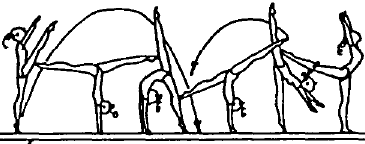 Schwebebalken Halte und akrobatische Elemente ohne Flug Kniewaage Spitzwinkelstütz gegrätscht Stützwaage (2s) Standwaage (90 ) Standwaage (180 ) o.