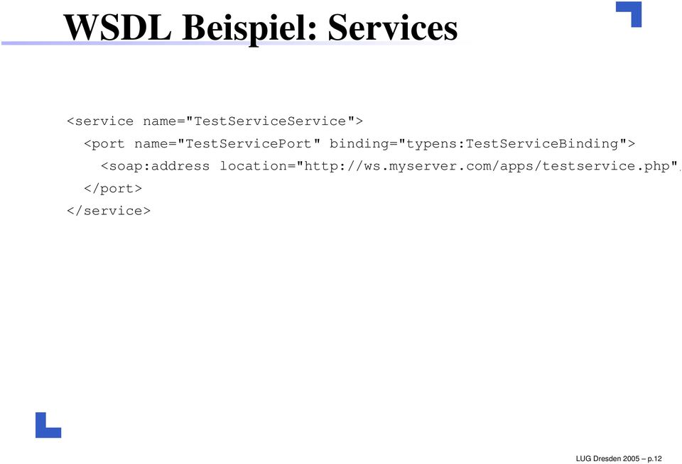 binding="typens:testservicebinding"> <soap:address