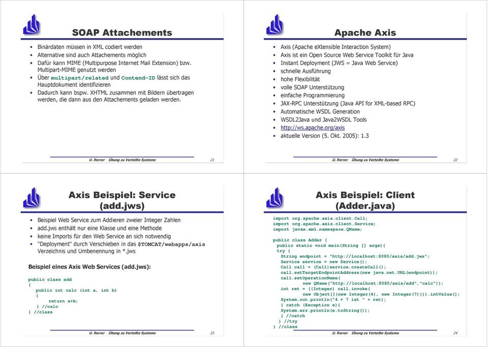 XHTML zusammen mit Bildern übertragen werden, die dann aus den Attachements geladen werden.