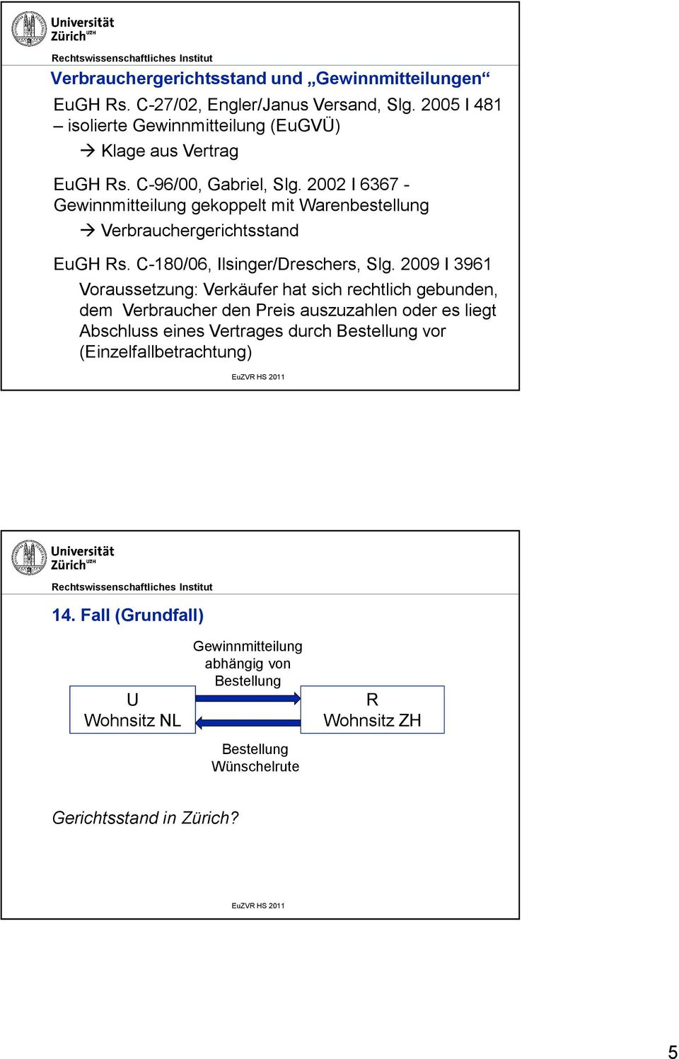 2002 I 6367 - Gewinnmitteilung gekoppelt mit Warenbestellung Verbrauchergerichtsstand EuGH Rs. C-180/06, Ilsinger/Dreschers, Slg.