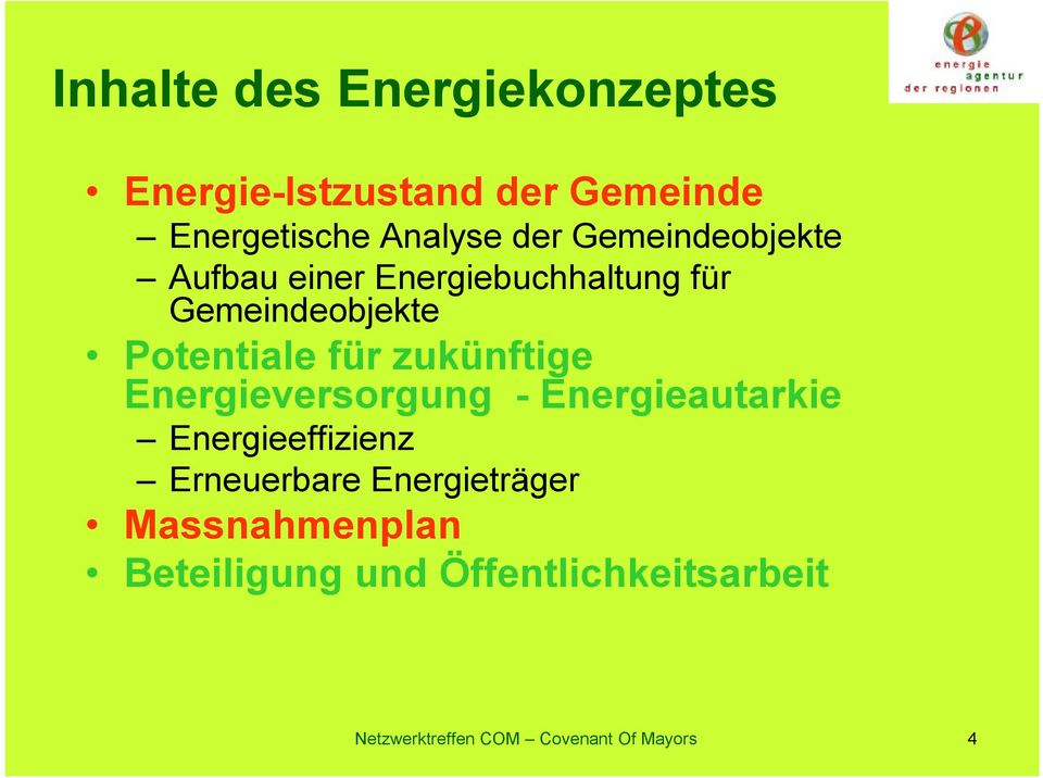 zukünftige Energieversorgung - Energieautarkie Energieeffizienz Erneuerbare