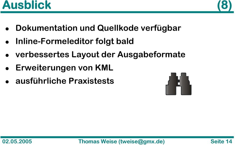 der Ausgabeformate Erweiterungen von KML ausführliche