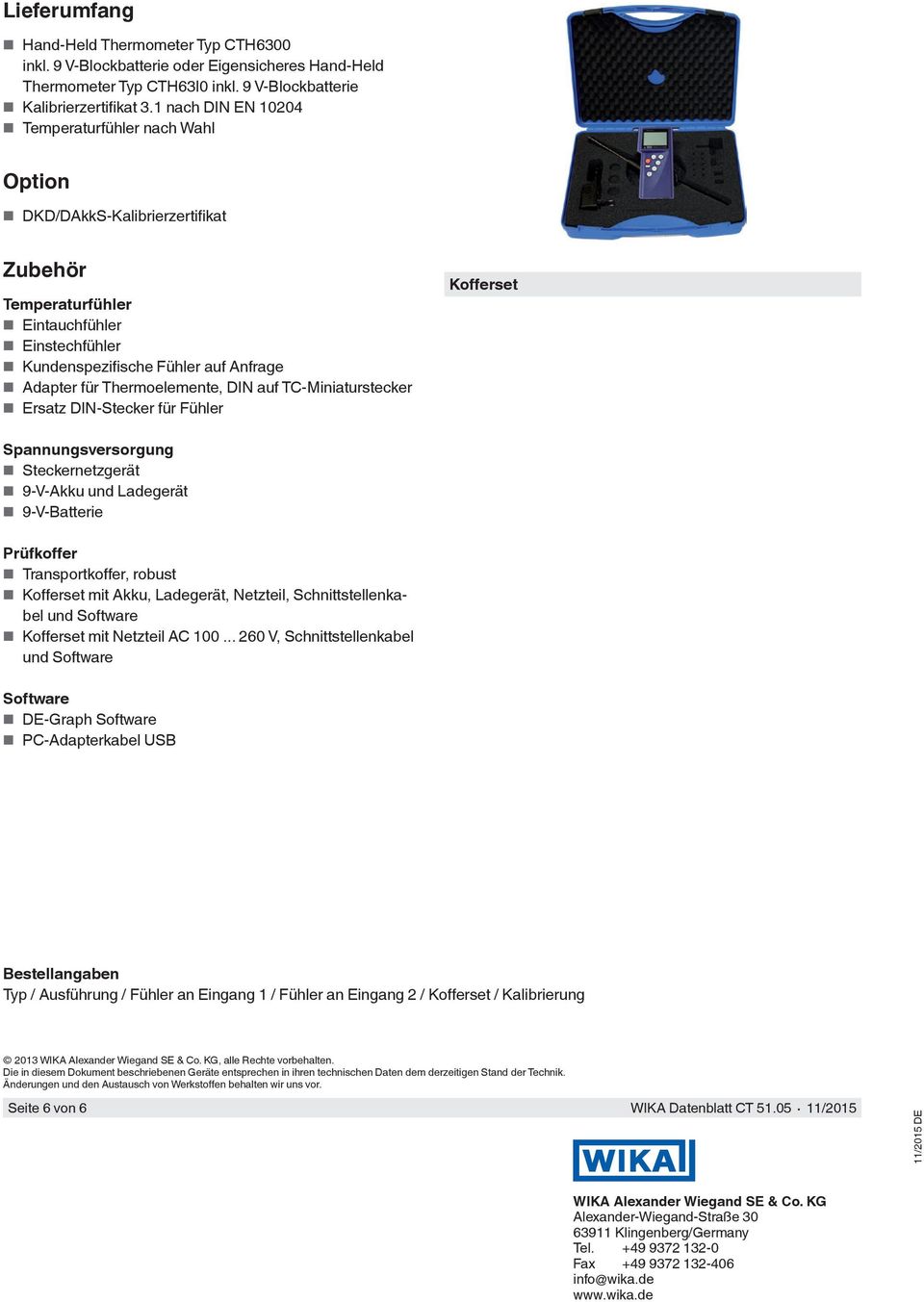 Thermoelemente, DIN auf TC-Miniaturstecker Ersatz DIN-Stecker für Fühler Kofferset Spannungsversorgung Steckernetzgerät 9-V-Akku und Ladegerät 9-V-Batterie Prüfkoffer Transportkoffer, robust