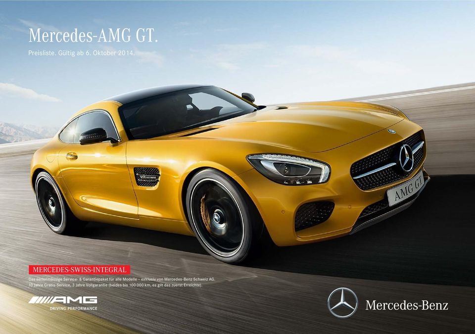 Garantiepaket für alle Modelle exklusiv von Mercedes-Benz Schweiz