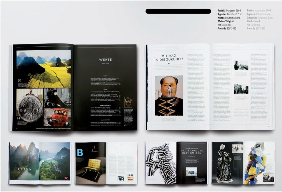 2010 Project magazine, 2009 Agency Behnken&Prinz