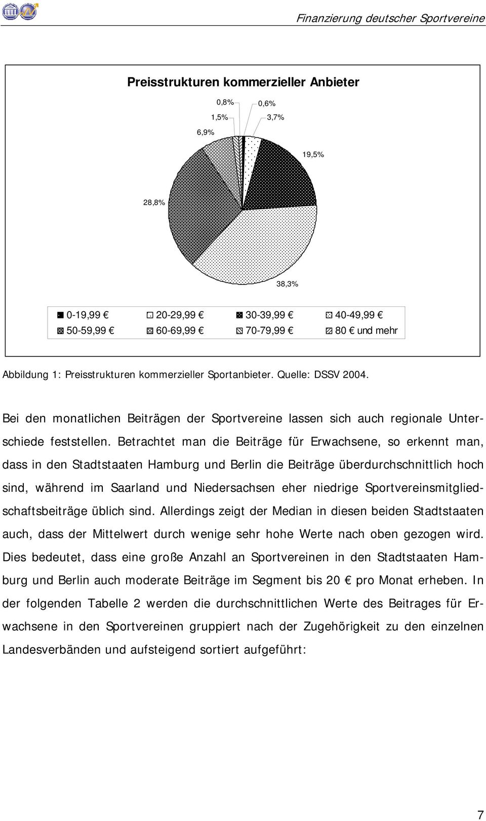 Betrachtet man die Beiträge für Erwachsene, so erkennt man, dass in den Stadtstaaten Hamburg und Berlin die Beiträge überdurchschnittlich hoch sind, während im Saarland und Niedersachsen eher