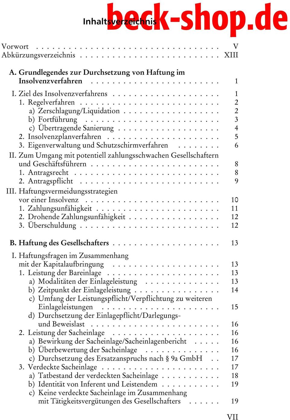 Zum Umgang mit potentiell zahlungsschwachen Gesellschaftern undgeschäftsführern... 8 1.Antragsrecht... 8 2.Antragspflicht... 9 III. Haftungsvermeidungsstrategien vor einer Insolvenz... 10 1.