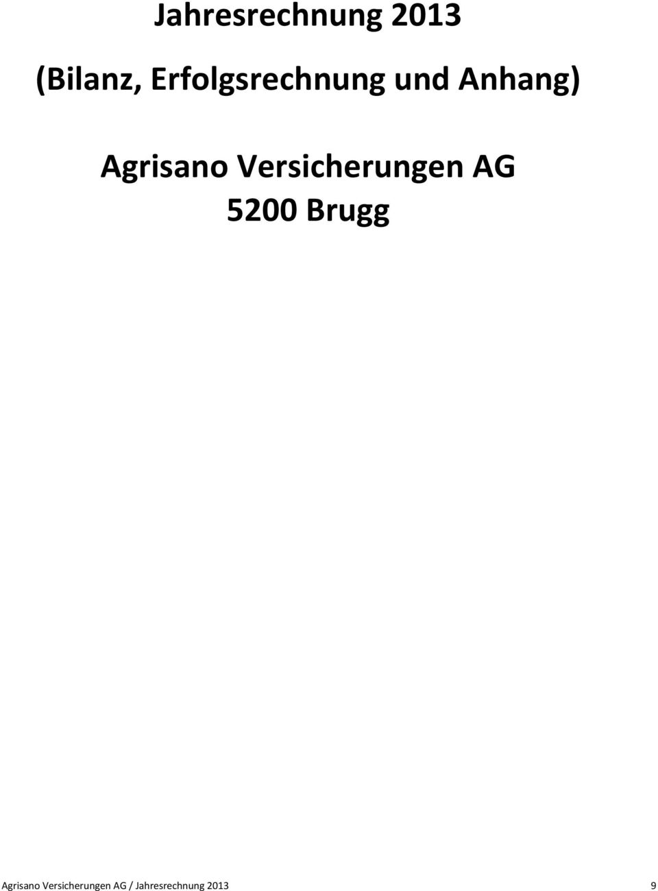 Versicherungen AG 5200 Brugg