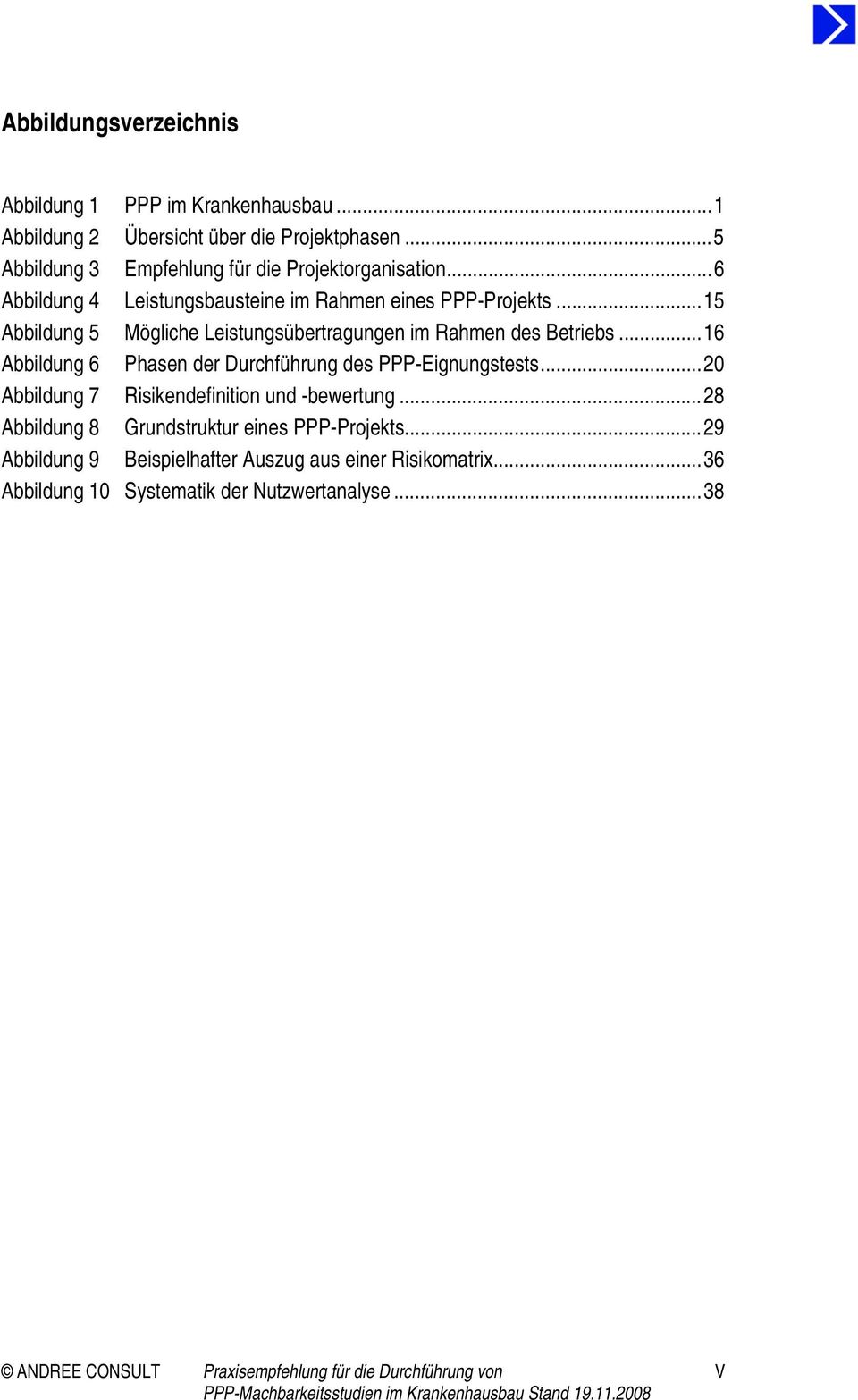 ..15 Abbildung 5 Mögliche Leistungsübertragungen im Rahmen des Betriebs...16 Abbildung 6 Phasen der Durchführung des PPP-Eignungstests.