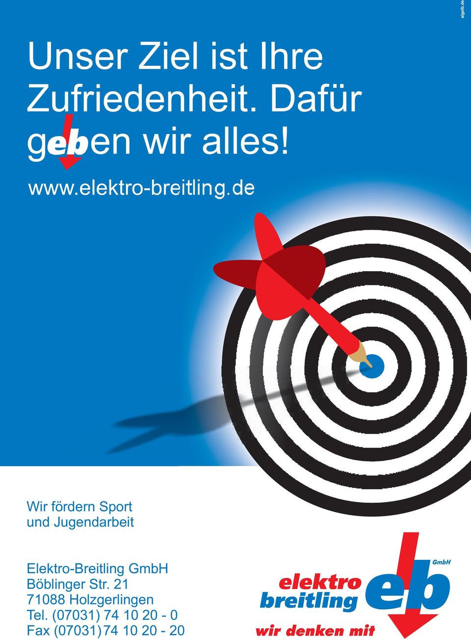 e Wir förern Sport un Jugenarbeit Elektro-Breitling GmbH