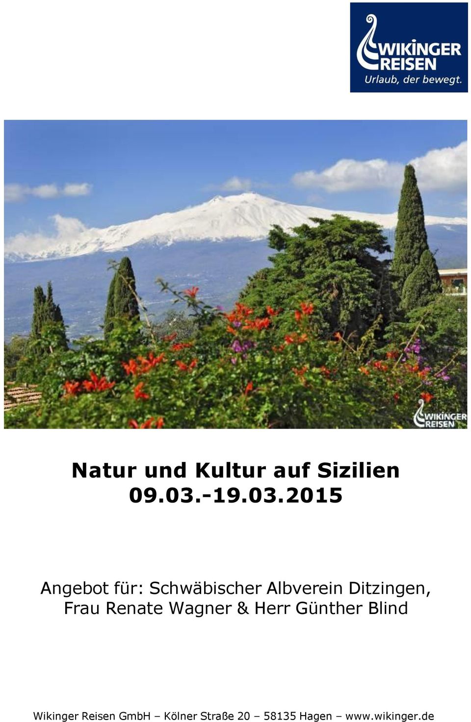 2015 Angebot für: Schwäbischer Albverein