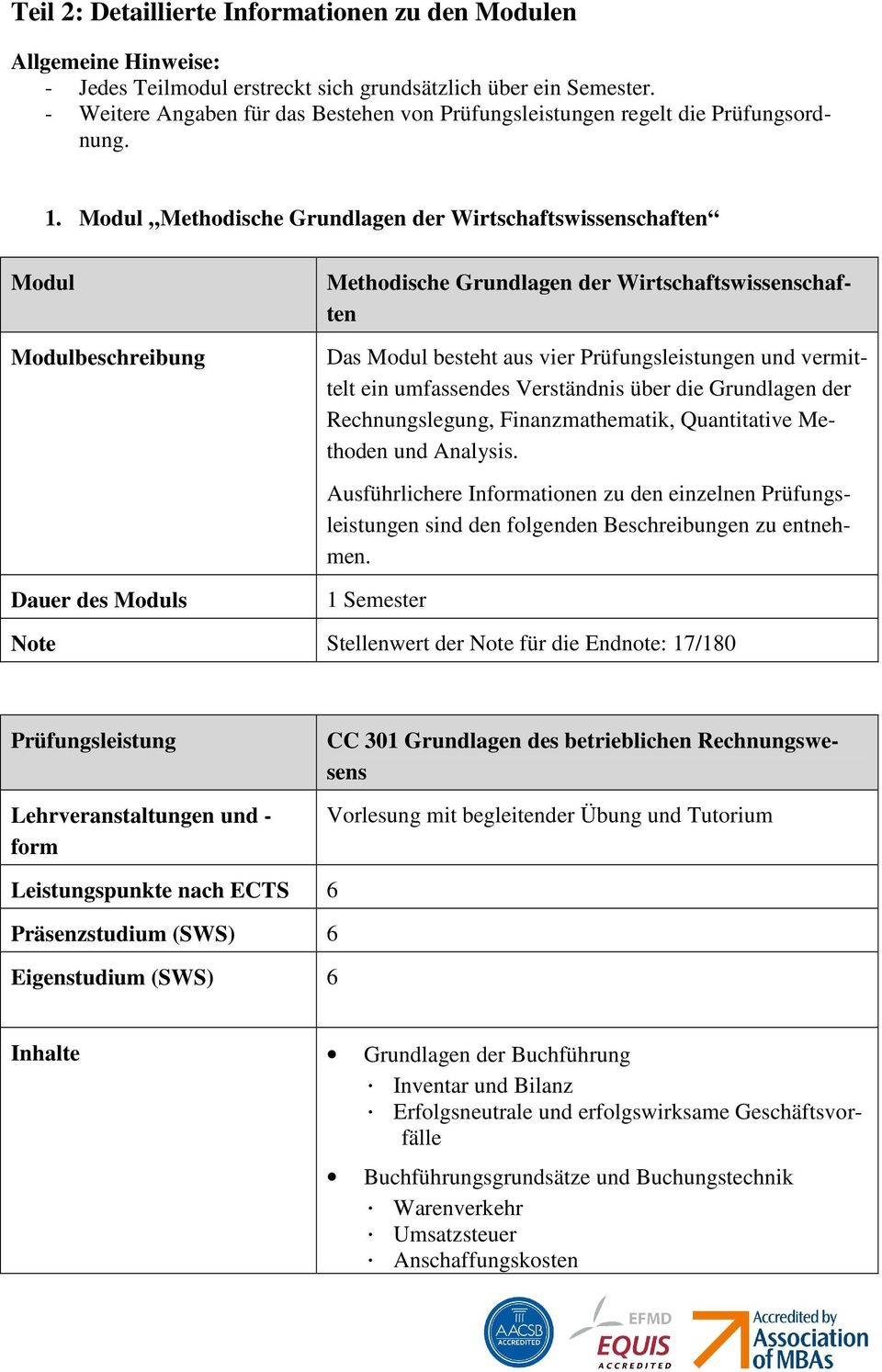 Modul Methodische Grundlagen der Wirtschaftswissenschaften Modul Modulbeschreibung Dauer des Moduls Methodische Grundlagen der Wirtschaftswissenschaften Das Modul besteht aus vier en und vermittelt