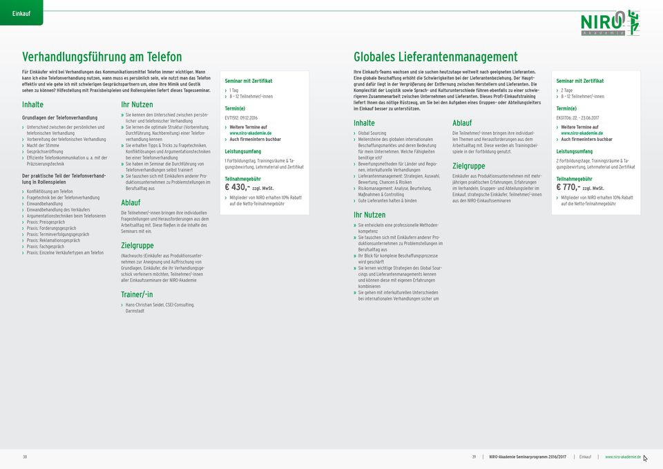 zu können? Hilfestellung mit Praxisbeispielen und Rollenspielen liefert dieses Tagesseminar.