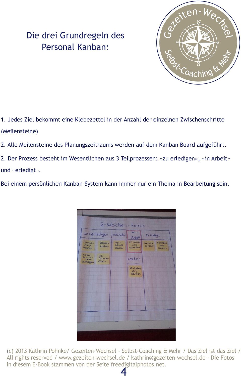 All Mlnstn ds Planungsztraums wrdn auf dm Kanban Board aufgführt. 2.