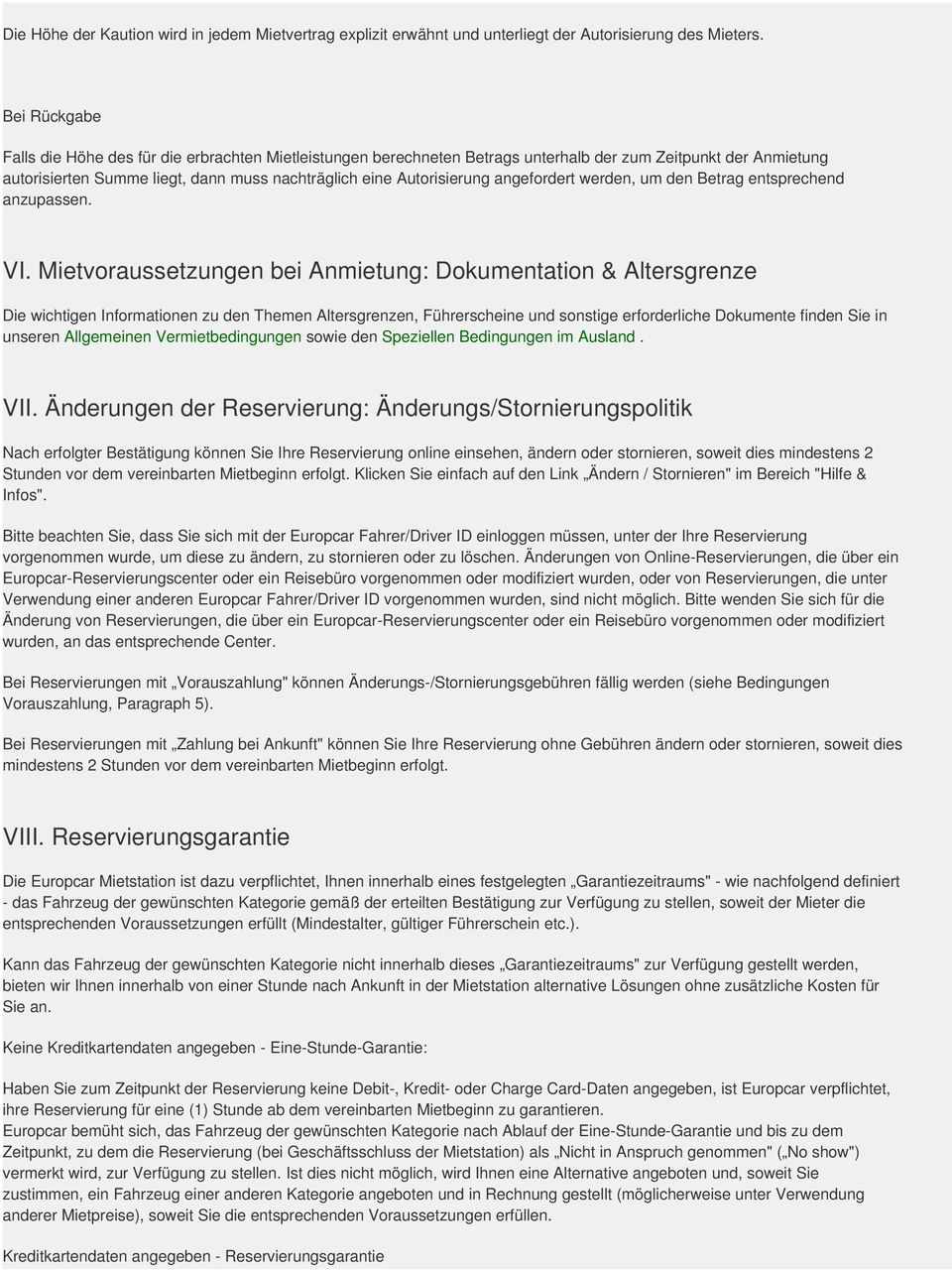 angefordert werden, um den Betrag entsprechend anzupassen. VI.