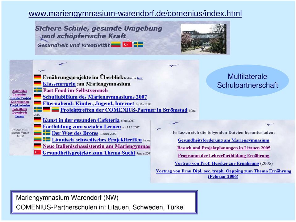 html Multilaterale Schulpartnerschaft