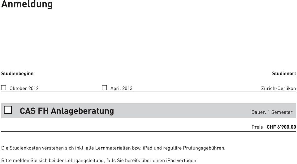 00 Die Studienkosten verstehen sich inkl. alle Lernmaterialien bzw.