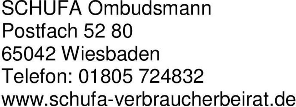 Wiesbaden Telefon: 01805