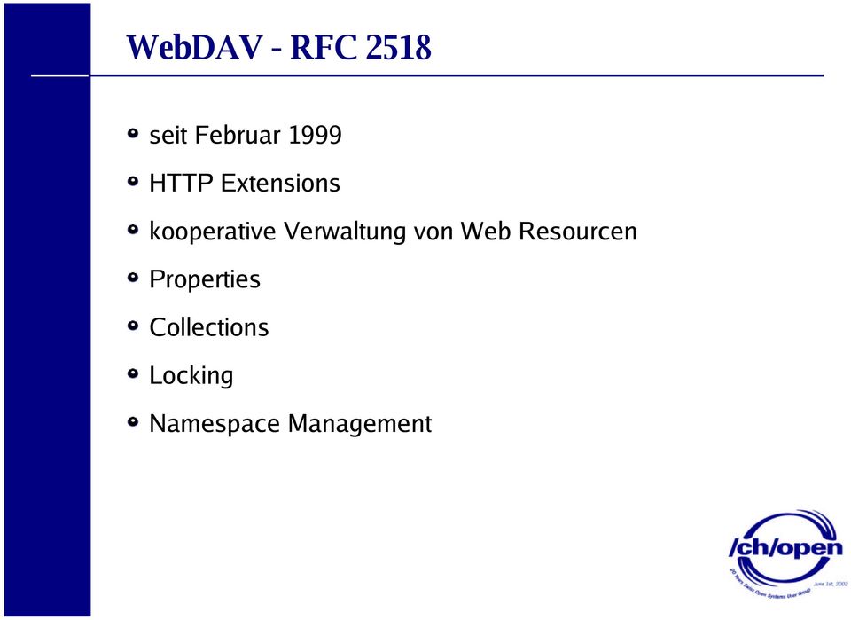 Verwaltung von Web Resourcen