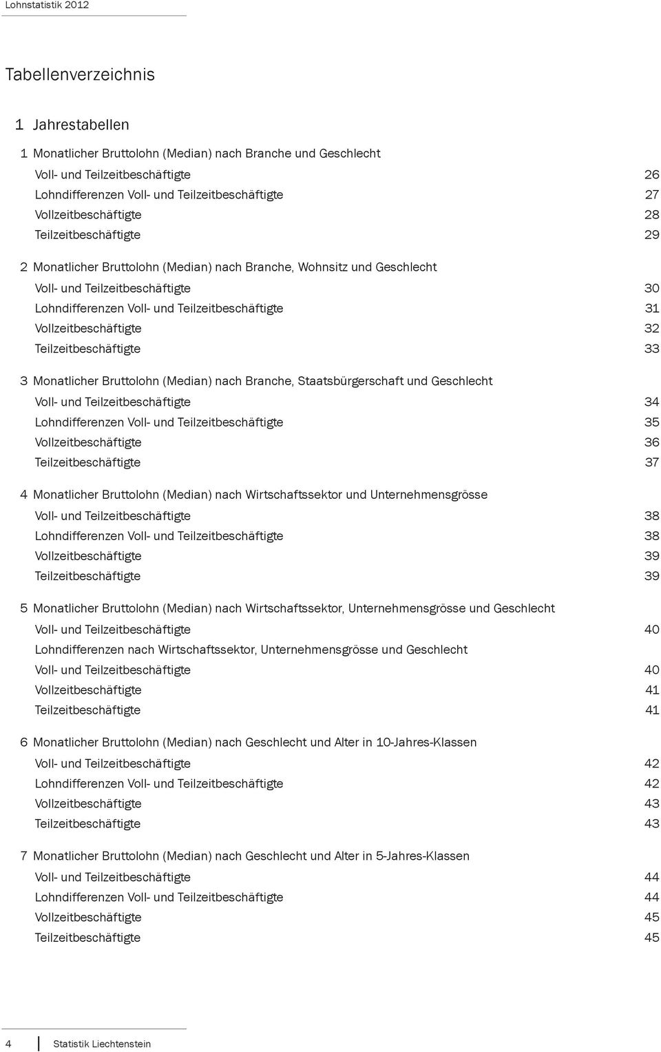 Teilzeitbeschäftigte 31 Vollzeitbeschäftigte 32 Teilzeitbeschäftigte 33 3 Monatlicher Bruttolohn (Median) nach Branche, Staatsbürgerschaft und Geschlecht Voll- und Teilzeitbeschäftigte 34