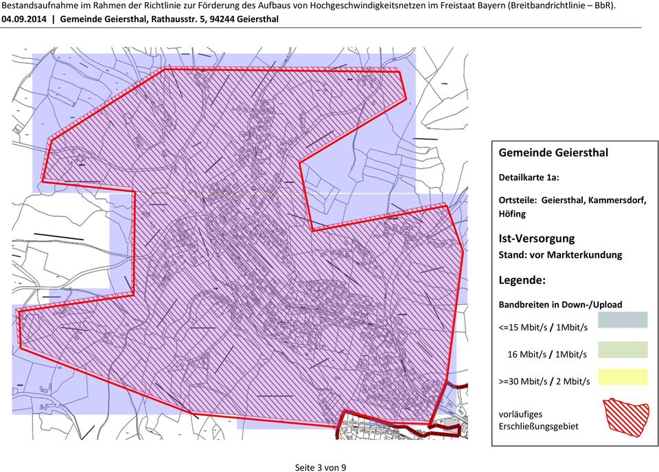 5, 94244 Geiersthal Gemeinde Geiersthal Detailkarte 1a: Ortsteile: Geiersthal, Kammersdorf, Höfing Stand: