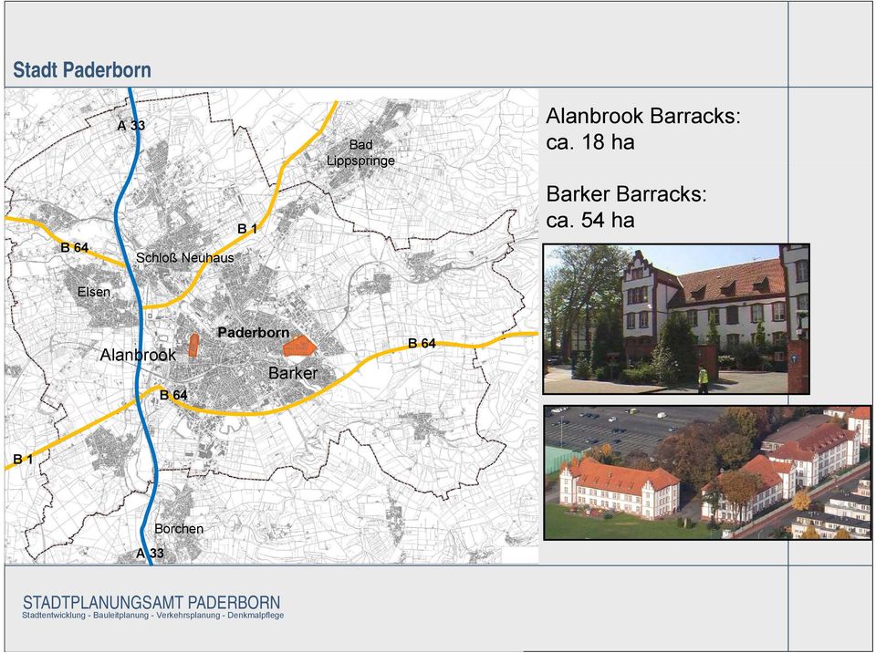 54 ha Alanbrook B 64 Paderborn Barker B 64 B 1 A 33 Borchen