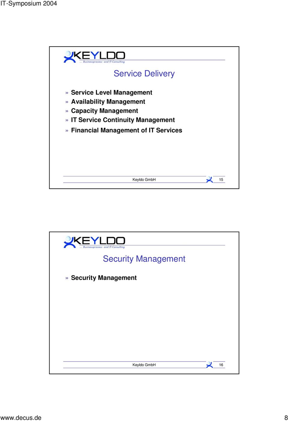 Management» Financial Management of IT Services Keyldo GmbH