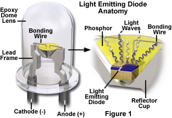 Light Emitting Dioide (LED) LED: Elektronen und Löcher werden nach Anlegen einer