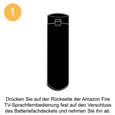 Um eine Fernbedienung von Drittanbietern mit Ihrem Fire TV-Gerät anzukoppeln, besuchen Sie bitte Verbinden Sie ein Bluetooth-Zubehör mit Ihrem Amazon Fire TV.