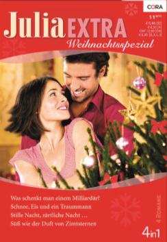 Zur Weihnachtszeit präsen-tiert CORA traumhafte Liebesgeschichten: TIFFANY SEXY CHRISTMAS enthält 3 Romane und JULIA EXTRA WEIHNACHTS-SPEZIAL bietet 4 Romane. Es wird Werbung geschaltet.