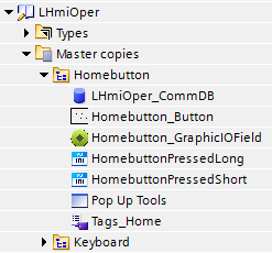 2 Home-Button 2.2 Projektierung 2.2 Projektierung Tabelle 2-1 1. Laden Sie die Bibliothek LHmiOper.zip herunter und entpacken Sie die Datei. 2. Öffnen Sie Ihre WinCC (TIA Portal) Projektierung.