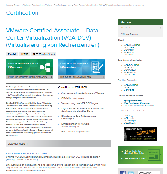 VMware Certified Associate Data Center Virtualization