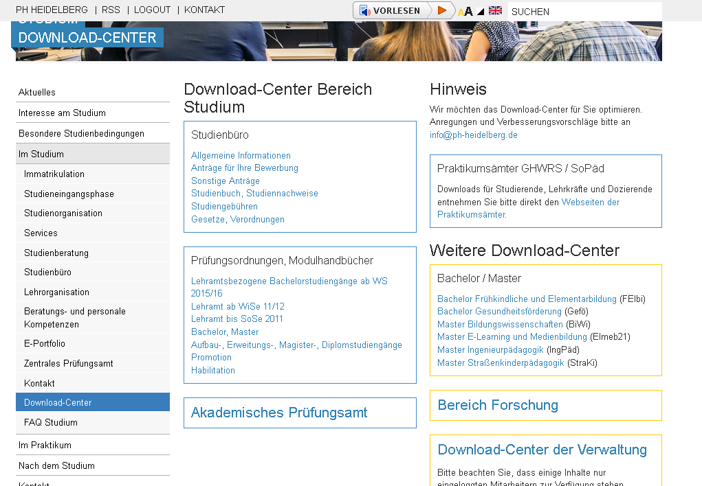 Download-Center http://www.ph-heidelberg.