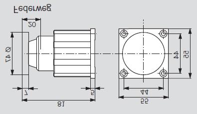 DORMA-Anker MAG Anker mit Grundplatte zu DORMA-Elektromagnet Bestell-Nr. Ausführung 05.6902.01.