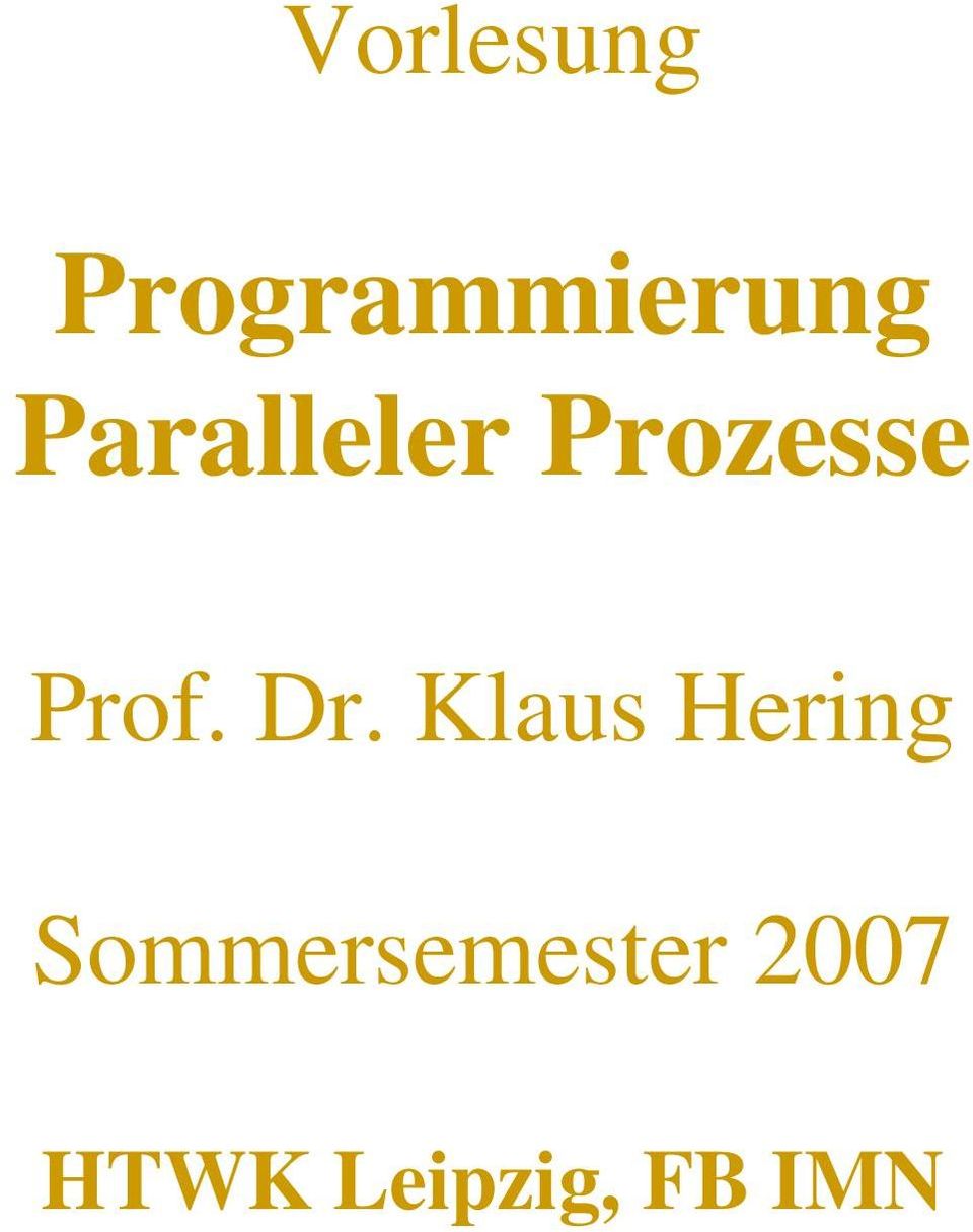 Dr. Klaus Hering